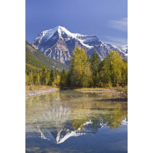 Canada, BC, Mt Robson PP Reflection of scenery